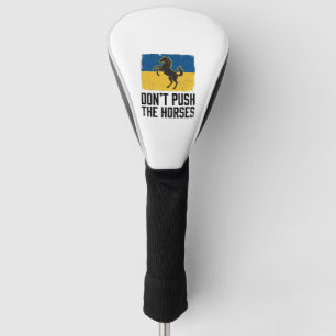 Dräng die Pferde nicht Vintage Pferd Golf Headcover