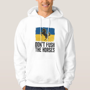 Dräng die Pferde nicht Vintage Pferd Hoodie