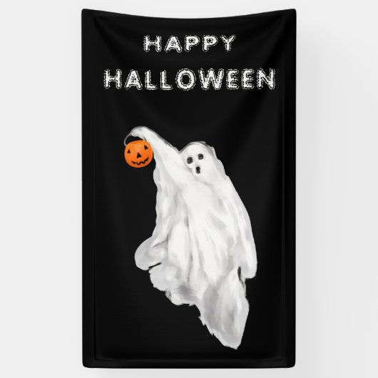 Drank Funny Adult Halloween Ghost Banner (Vertikal)