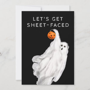 Drank Funny Adult Halloween Ghost Party Einladung