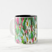 Drape of Flowers Zweifarbige Tasse (Vorderseite Links)