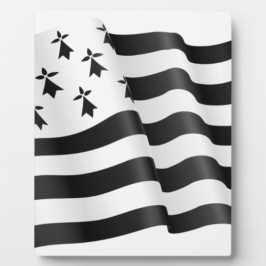 Drapeau breton (bretonische Flagge) Fotoplatte (Vorderseite)