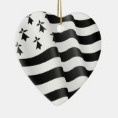 Drapeau breton (bretonische Flagge) Keramik Ornament (Rechts)