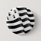 Drapeau Bretone (bretonische Flagge) Button (Vorderseite)