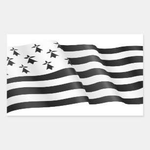Drapeau Bretone (bretonische Flagge) Rechteckiger Aufkleber
