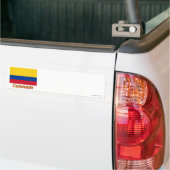 Drapeau Colombie Avec le Nom en français Autoaufkleber (Auf Lkw)