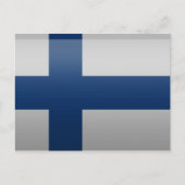Drapeau de la Finlande. Postkarte (Vorderseite)