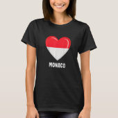 Drapeau de Monaco Monacan 2 T-Shirt (Vorderseite)