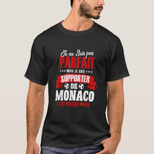 Drapeau de Monaco Monacan 2 T-Shirt (Vorderseite)