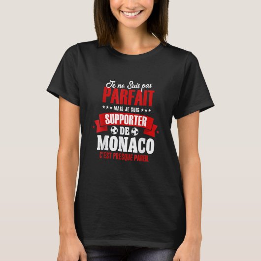Drapeau de Monaco Monacan 2 T-Shirt (Vorderseite)