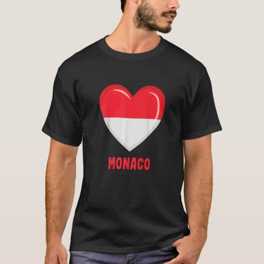 Drapeau de Monaco Monacan T-Shirt (Vorderseite)