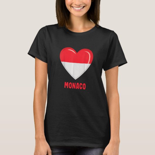 Drapeau de Monaco Monacan T-Shirt (Vorderseite)