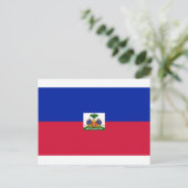 Drapeau d'Haïti - Flagge Haitis Postkarte (Stehend Vorderseite)