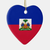 Drapeau d'Haïti - Flagge von Haiti Keramik Ornament (Rechts)