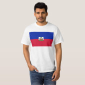 Drapeau d'Haïti - Flagge von Haiti T-Shirt (Vorne ganz)