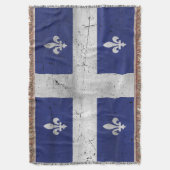 Drapeau du Québec style grunge érodé Decke (Vorderseite Vertikal)