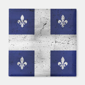 Drapeau du Québec style grunge érodé Magnet (Vorne)