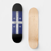 Drapeau du Québec style grunge érodé Skateboard (Vorderseite)