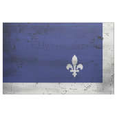 Drapeau du Québec style grunge érodé Stoff (Fat Quarter (45,7 x 55,9 cm))