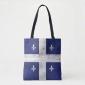 Drapeau du Québec style grunge érodé Tasche (Vorderseite)
