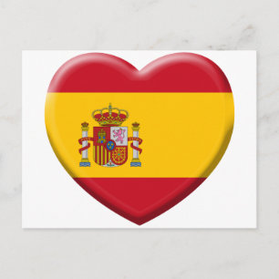 Drapeau Espagne Postkarte