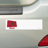 Drapeau Maroc Avec le Nom en français Autoaufkleber (Auf Auto)
