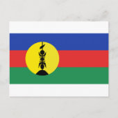 Drapeau Nouvelle-Calédonie - Flag Neukaledonien Postkarte (Vorderseite)