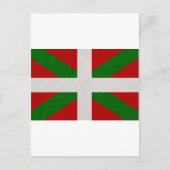Drapeau Pays Baskisch Euskadi Postkarte (Vorderseite)