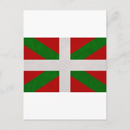Drapeau Pays Baskisch Euskadi Postkarte (Vorderseite)