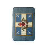 Drapeau Québec Antique Carillon Sacré-Coeur Badematte (Vorderseite Vertikal)