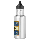 Drapeau Québec Antique Carillon Sacré-Coeur Edelstahlflasche (Rechts)