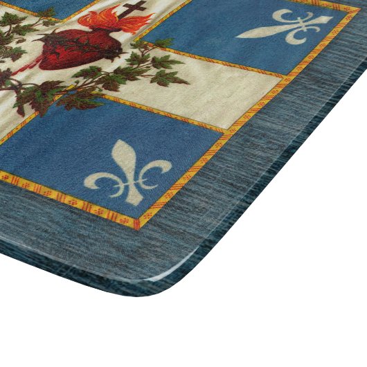 Drapeau Québec Antique Carillon Sacré-Coeur Schneidebrett (Ecke)