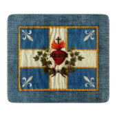Drapeau Québec Antique Carillon Sacré-Coeur Schneidebrett (Vorderseite)