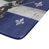 Drapeau Québec und Patriote Henri Julien érodé Schneidebrett (Ecke)