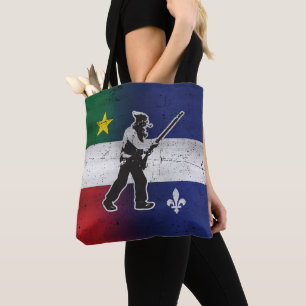 Drapeau Québec und Patriote Henri Julien érodé Tasche