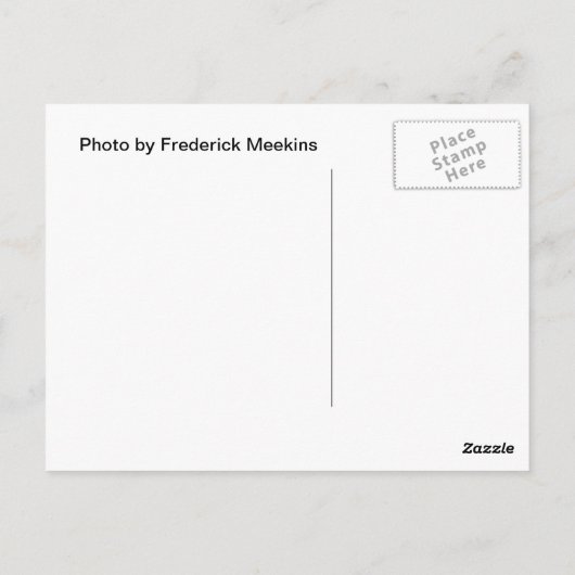 Draped Cross Postkarte (Rückseite)