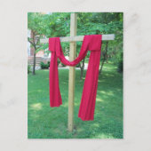 Draped Cross Postkarte (Vorderseite)