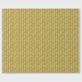 Draped Gold Foil Muster Print Geschenkpapier (Flach)