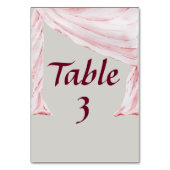 Draped Scarf Tischnummer (Rückseite)