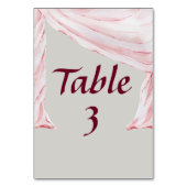 Draped Scarf Tischnummer (Vorderseite)