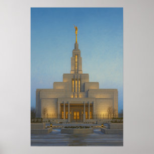 Draper Utah Tempel Gemälde™ LDS Wandkunst Poster