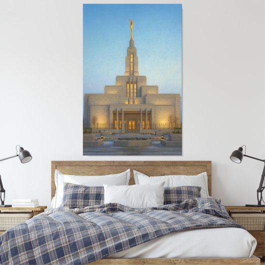 Draper Utah Temple Painting™ LDS Wall Art Leinwand (Insitu (Schlafzimmer))