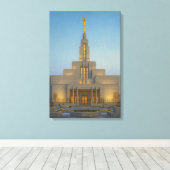 Draper Utah Temple Painting™ LDS Wall Art Leinwand (Insitu (Holzboden))