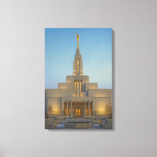 Draper Utah Temple Painting™ LDS Wall Art Leinwand (Vorderseite)