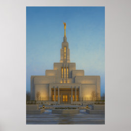 Draper Utah Temple Painting™ LDS Wall Art Poster