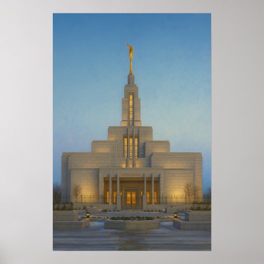 Draper Utah Temple Painting™ LDS Wall Art Poster (Vorne)