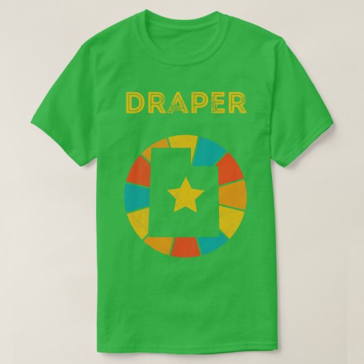 Draper Utah Vintag Distressed Souvenir 1 T-Shirt (Design vorne)