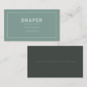 Draper Visitenkarte (Salbeigrün) (Vorne/Hinten)