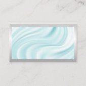 Drapery Silk Background | Silbergrenze Visitenkarte (Rückseite)