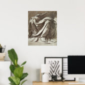 Drapery-Studie für eine sitzende Abbildung, c.1475 Poster (Heimbüro)